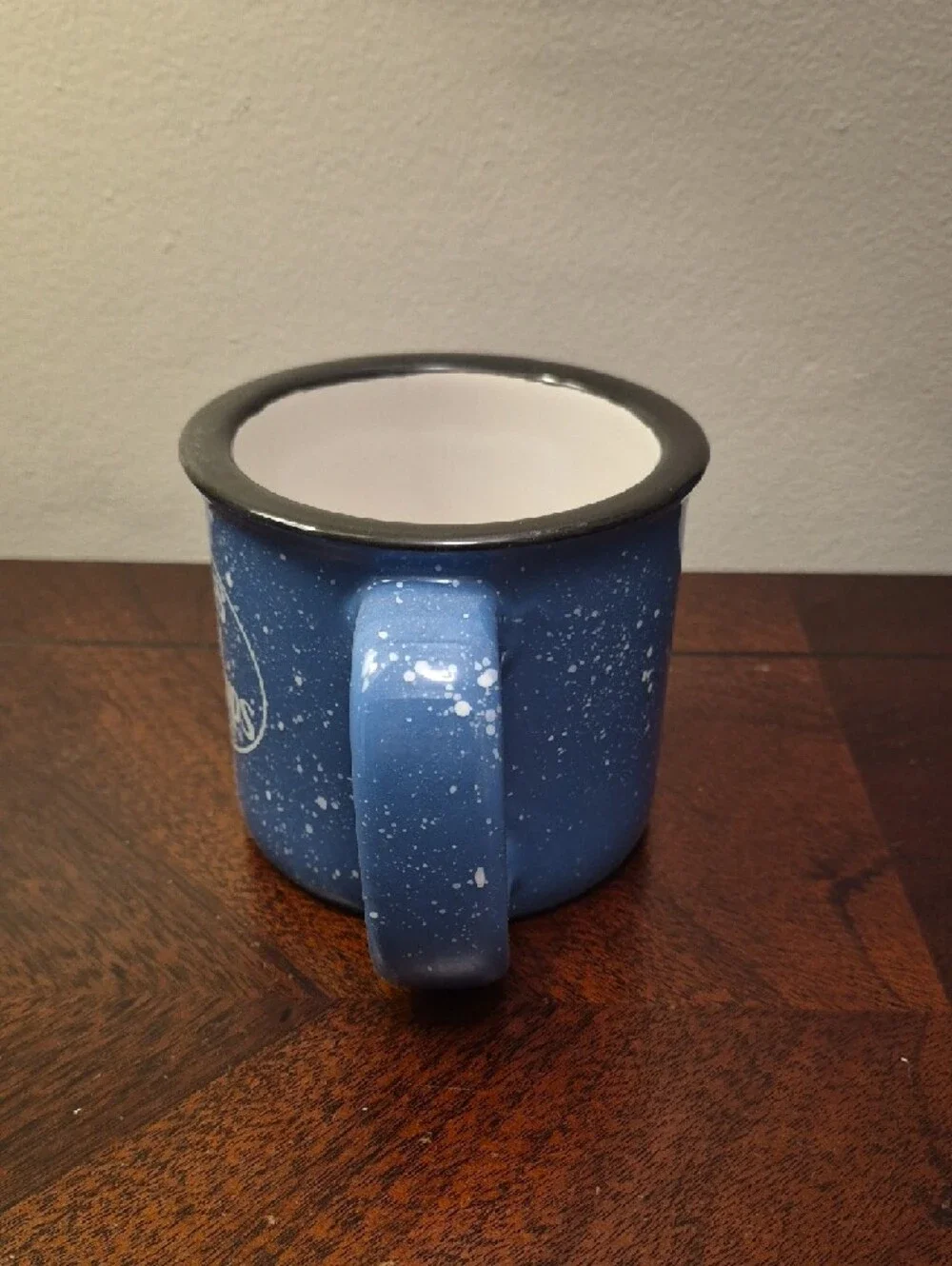 Bass Pro Shops Blue Speckled Ceramic Mug with‎ Black Rim